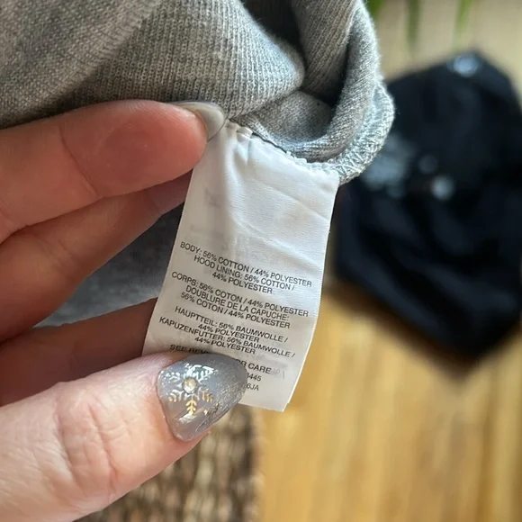 LAST CHANCE J Crew Grey Hoodie XS Wide Sleeve - Picture 6 of 6